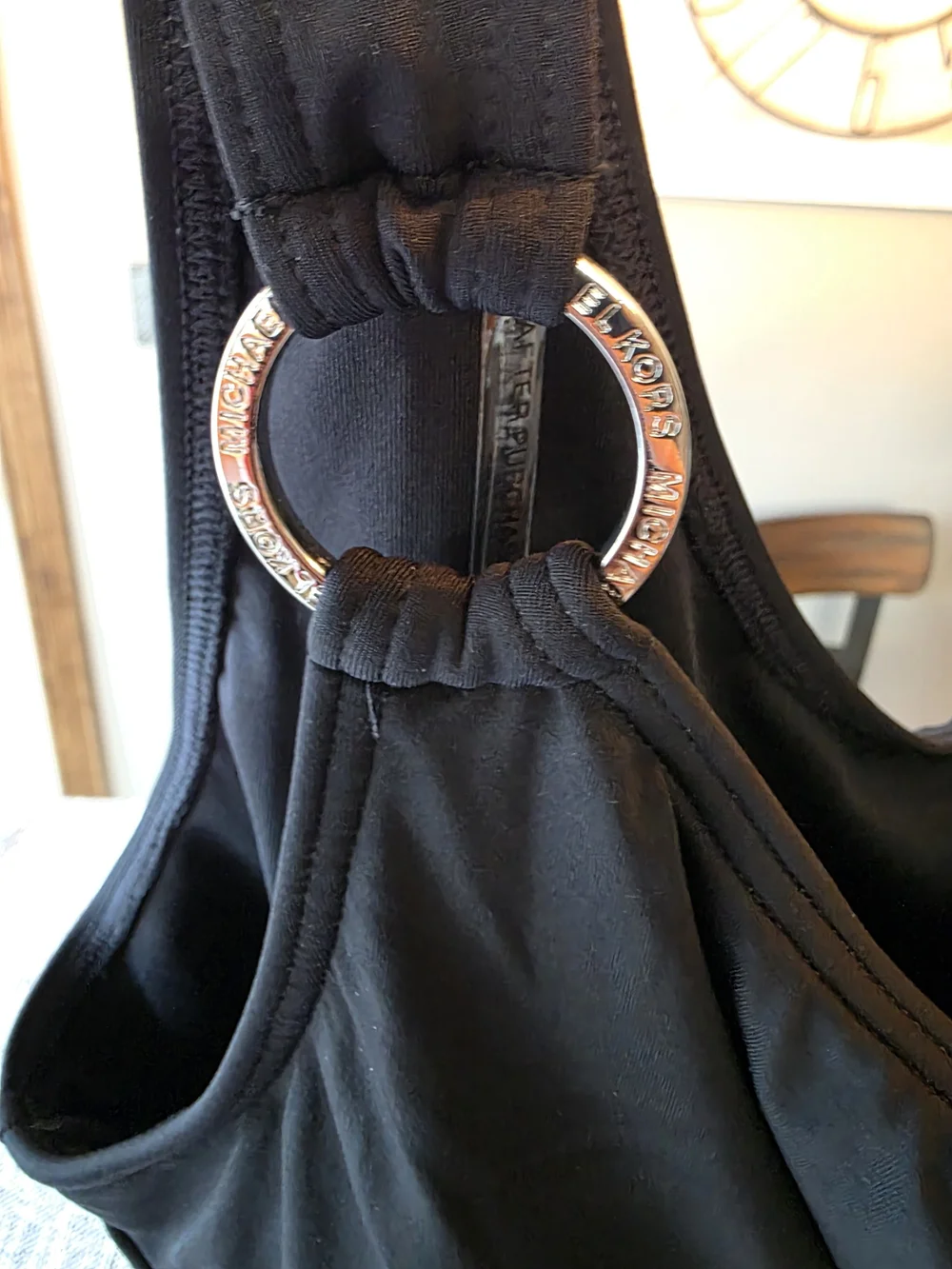 Michael Kors Black One-Shoulder Swimsuit